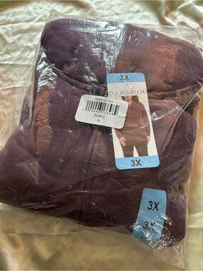 NWT Danskin Plum Full-Zip 3X Hoodie